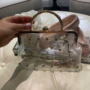 Clear and diamond small purse